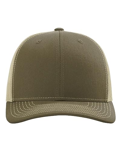 RICHARDSON Recycled Trucker Cap, Adjustable, Loden-Khaki
