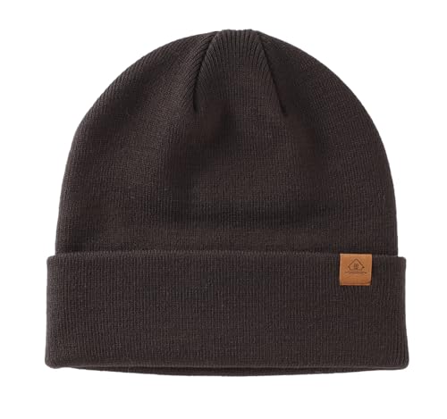 Home Prefer Mens Winter Hats Acrylic Knit Cuff Beanie Cap Warm Womens Beanie Hat - color: Carbon Grey