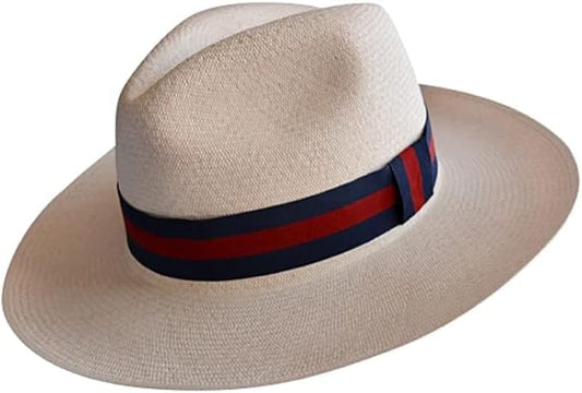 Gamboa Adjustable Hat Bands for Men and Women Fedora and Cowboy Hat Ribbon Band Hatbands Accessories - color: Dark Blue and Red, size: X-Large