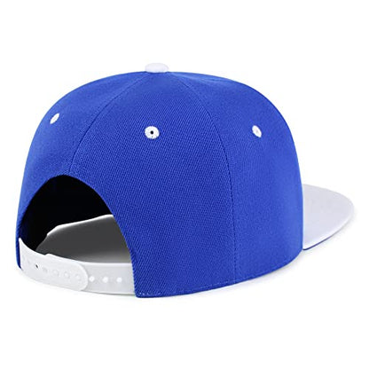 JPAK Pizza Hip-Hop Snapback Hat Embroidered Baseball Cap Foodie - color: 28. Blue/White