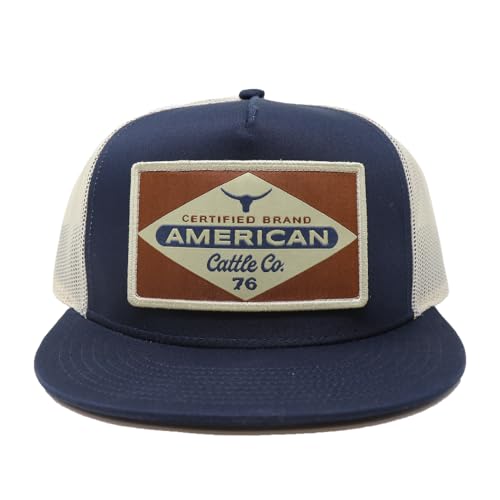 Billboard Adjustable Snapback Western Hat - color: Navy