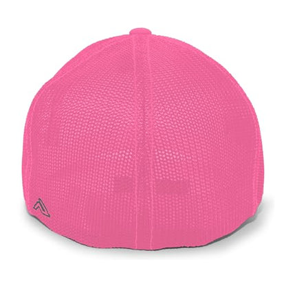Pacific Headwear Unisex Adult Pacific Headwear Trucker Flexfit® Cap - color: Graphite/Pink/Graphite, size: Large-X-Large