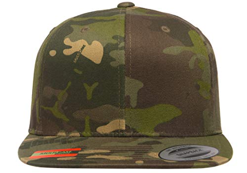 6-Panel Structured Flat Visor Classic Snapback (6089) - color: Tropic