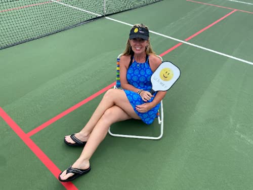 Hit Happy Pickleball Visors for Women - color: Black