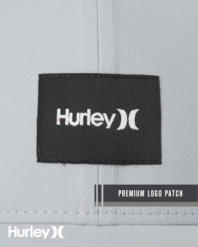 Hurley Mens Trucker Hat Fairway Mesh Trucker Hat, Quick Dry Snapback - color: Wolf Grey