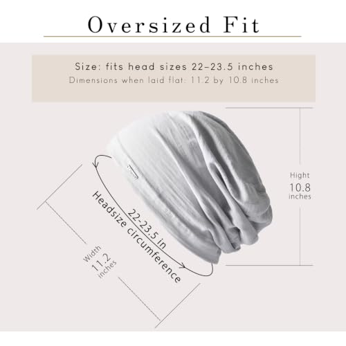 CHARM Cotton Summer Beanie for Men & Women - color: Light Gray