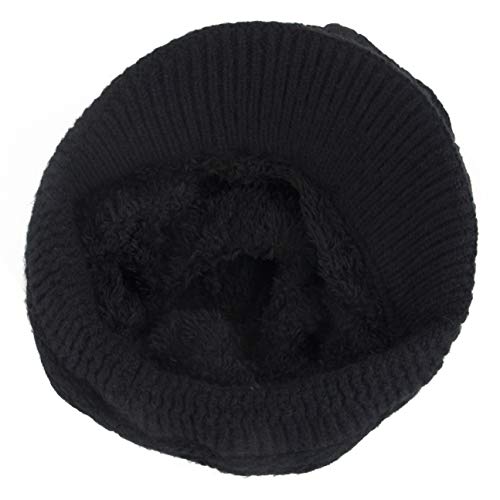 Muryobao Women Winter Warm Beanie Knit Hat Soft Lined Snow Ski Caps with Visor