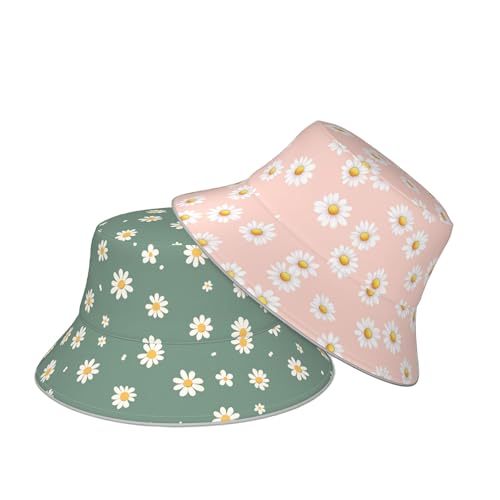 Bucket Hat Double-Side-Wear Reversible Sun Hat Beach Travel Hiking for Women Men - color: A072