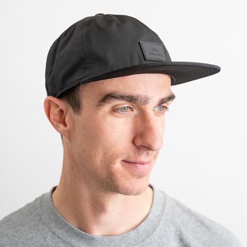 Tillak COHO Six Panel Hat, Kodra Nylon 6 Panel Cap with Snap Closure - color: Black
