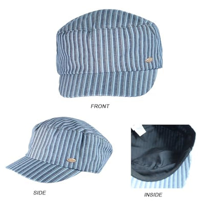 Womens Newsboy Caps Stripe Cabbie Gatsby Hat Ladies Pageboy Caps for Womens