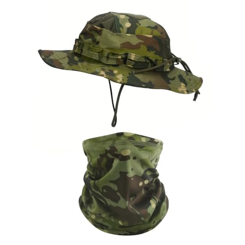 Sun Hat Breathable Boonie Hats for Men Women Fishing Safari Bucket Hat Cap Hunting Outdoor Hiking Camping - color: Suit-greencp
