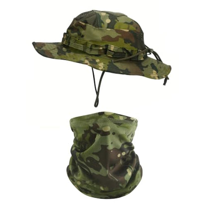 Sun Hat Breathable Boonie Hats for Men Women Fishing Safari Bucket Hat Cap Hunting Outdoor Hiking Camping - color: Suit-greencp