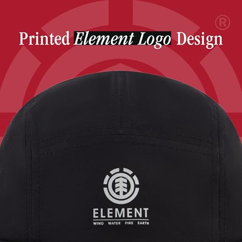 Element Unisex Adult Element Camper Hat, Adult Strapback with Slight Curved Brim - color: Black