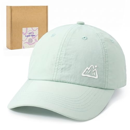 Jeasona UPF 50+ UV Protection Running Hat for Women, Lightweight Quick Dry Packable Sun Protection Baseball Cap - color: Green
