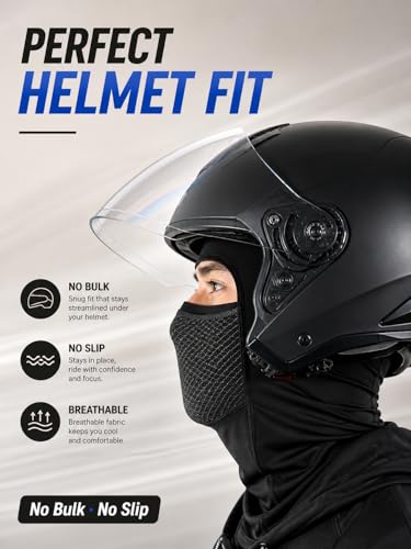 Cooling Breathable Balaclava Face Mask Men Black