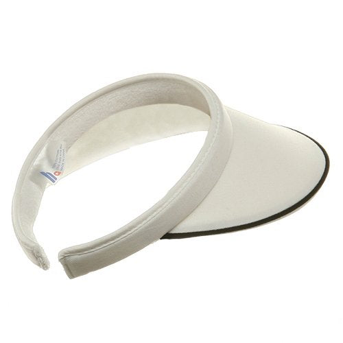 Piping Clip On Visor - color: White