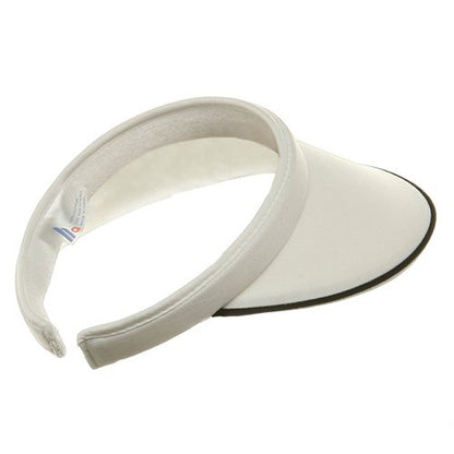 Piping Clip On Visor - color: White