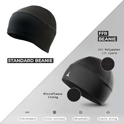 Skull Cap Helmet Liner Running Beanie - Ultimate Thermal Retention and Performance Moisture Wicking. Fits Under Helmets - color: 6pack - Black Gray Navy Khaki Red White