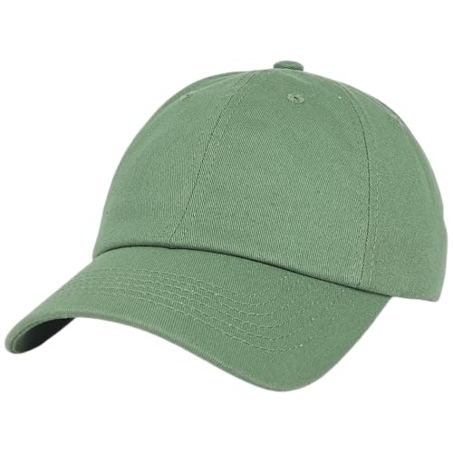 E BY ELIDAN Classic Dad Hat Cotton, Low-Profile Plain Baseball Cap, Adjustable, Breathable and Packable - color: Moss