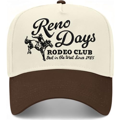 Reno Days in Nevada Hat | World-Class Vintage Trucker Hat for Men & Women - color: Brown/Natural