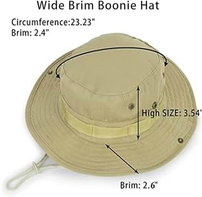 Men-Women-Fishing-Hat Sun-Protection-Safari-Cap Outdoor-Camping Bucket Hat - color: Beige