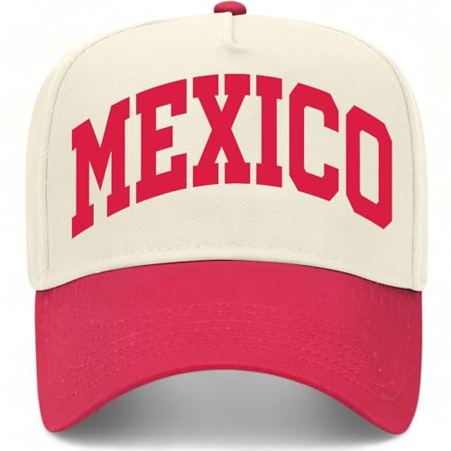 Mexico Collegiate Hat - color: Red/Natural