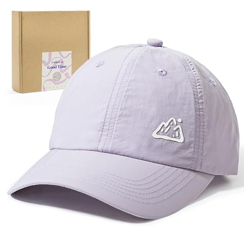 Jeasona UPF 50+ UV Protection Running Hat for Women, Lightweight Quick Dry Packable Sun Protection Baseball Cap - color: Purple