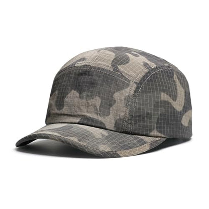 Camouflage Short Brim Baseball Caps Mens Quick Dry Unstructured Breathable Cap 5 Panel Ultra-Thin Umpire Hats K516 - color: Jungle
