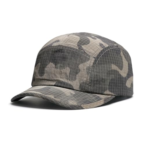 Camouflage Short Brim Baseball Caps Mens Quick Dry Unstructured Breathable Cap 5 Panel Ultra-Thin Umpire Hats K516 - color: Jungle