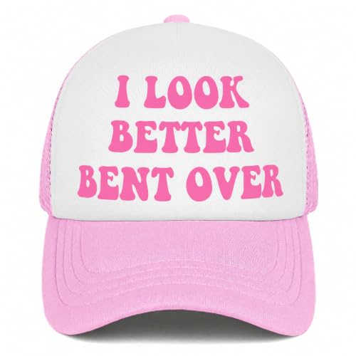 You Find It Offensive? I Find It Funny Trucker Hats for Women Pink Men Funny Slogan Pink Hats for Men - color: 12 Pink