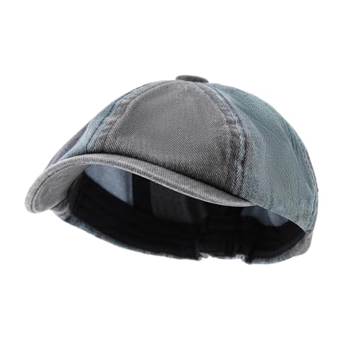 8 Panel Newsboy Cap Scally Cap Vintage Bakerboy Beret Cabbie News Flat Caps Ivy Cabbie Golf Hat Hooligan Driver Hats - color: Mg-blm2593-grey