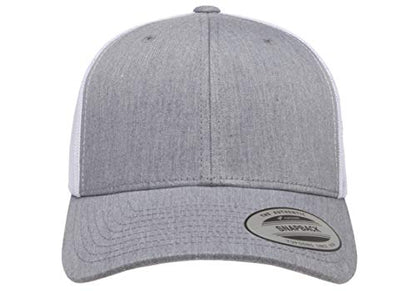 Yupoong Yp Classics Retro Trucker Cap - color: Heather/White, size: One Size, style: Single
