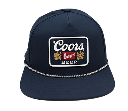 AMERICAN NEEDLE Coors Banquet Beer Patch Unisex Adjustable Snapback Baseball Hat - color: Buxton Pro (Navy)