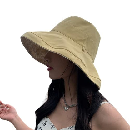 FaroDor Women's Reversible Bucket Hat UV Protection Packable Travel Cap Wide Brim Sun Hats 2026 - color: 6yellow