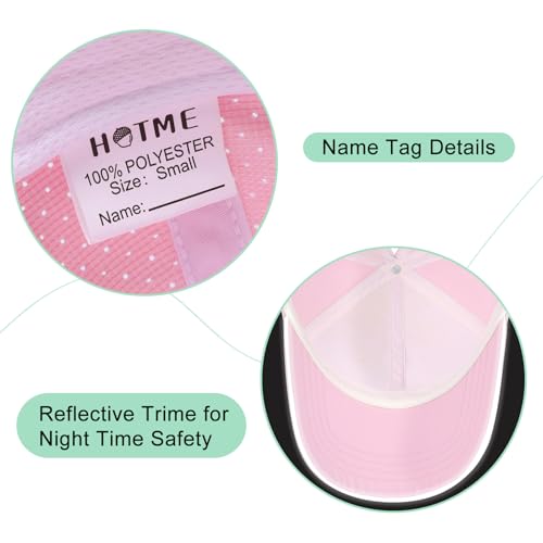 Girls Criss Cross Ponytail Hat Mesh Baseball Cap Kids Quick Dry Ponycap Hats Outdoor Summer Sports Hat Age 7-12 - color: Pink