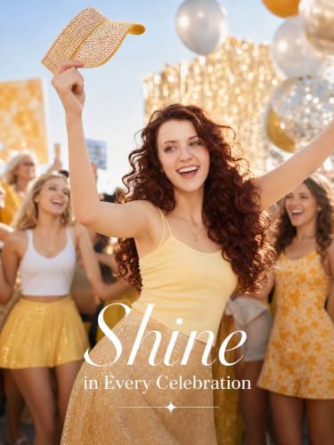 Women Shiny Rhinestone Bling Sun Visor Adjustable Tennis Beach Ponytail Hat - color: Yellow Hat+white Rhinestone