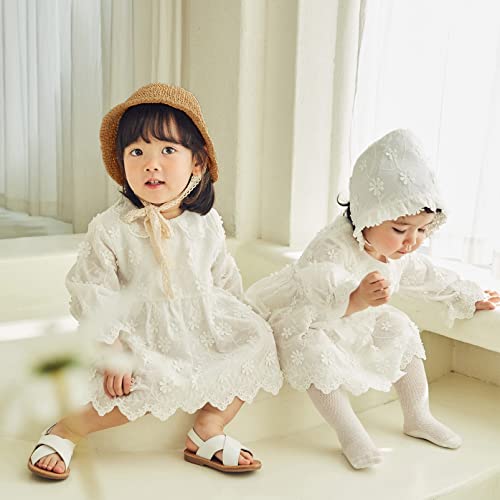 pureborn Baby Toddler Girls Straw Sun Hat Summer Beach Hat - color: Brown-1, size: 6-24 Months