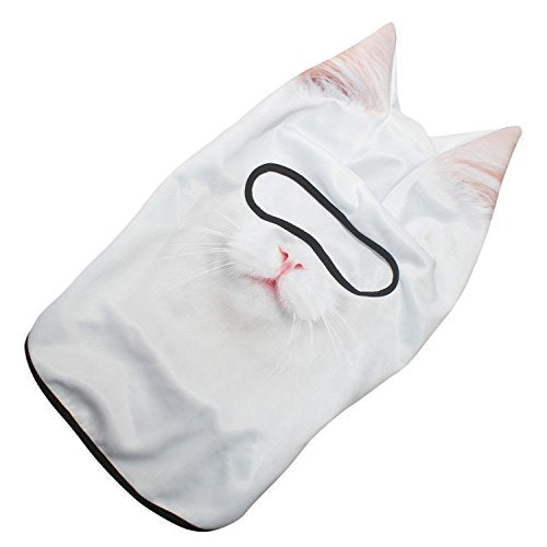 WTACTFUL 3D Animal Ears Balaclava, Breathable Face Mask for Halloween - color: Cat Meb-27