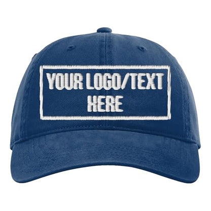 Custom Dad Style Embroidered Hat for Men, Customized Baseball Cap, Gorras para Hombres, Personalized Hats for Men - color: Royal Blue