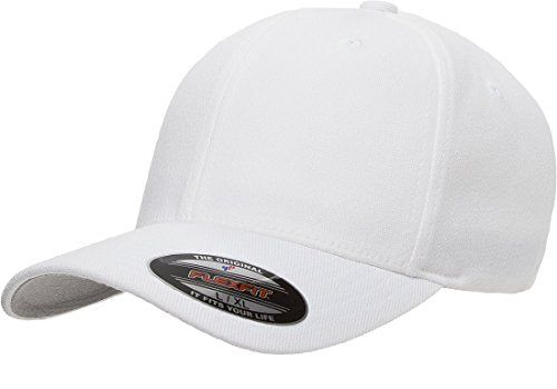 Flexfit Men's Wool Blend Athletic Hat - color: White, size: Large-X-Large
