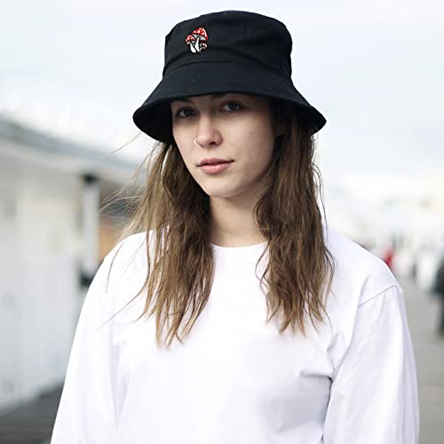 Unisex Bucket Hat Summer UPF 50+ Sun Protection Outdoor Beach Fishing Travel Hiking Hat - color: 3 Mushrooms