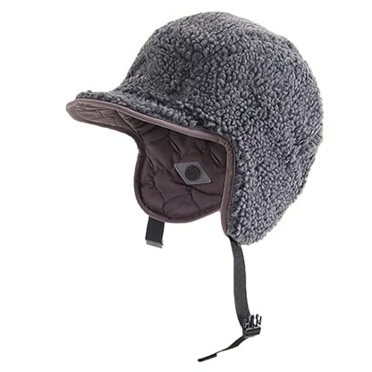 Unisex Winter Warm Aviator Earflap Hat Double-Side-Wear Sherpa Lined Trapper Hat Pilot Cap Outdoor Ski Hunting Cycling - color: Coffee