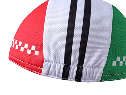 Funny Cycling Cap - Polyester Cycling Hat-Under Helmet - Cycling Helmet Liner Breathable&Sweat Uptake - color: E9