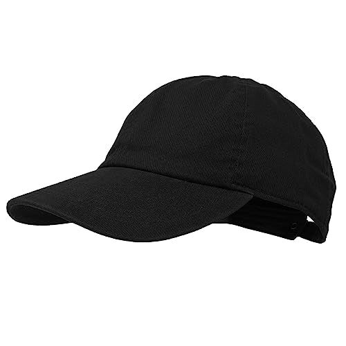 Glory Max 100% Cotton Baseball Cap Classic Plain Low Profile Golf Dad Hat Buckle Adjustable - color: Black