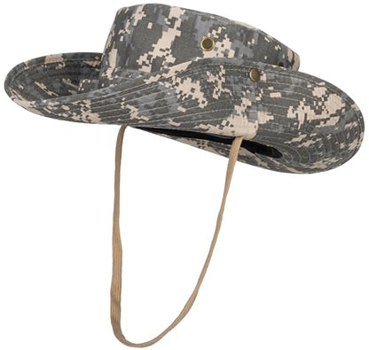 Camouflage-Sun Hat for Men-Women-Breathable-Boonie Hats-Fishing Bucket Cap
