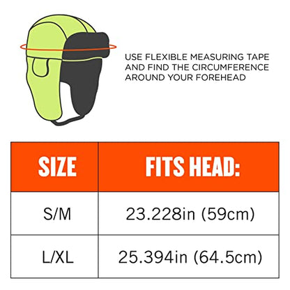 Ergodyne N-Ferno 6802 Thermal Winter Trapper Hat - color: Lime, size: Large-X-Large