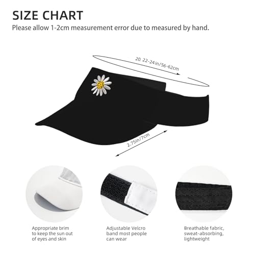Embroidered Pickleball Visor Men Women,Gifts for Pickleball Lovers - color: Black, style: Pickleball Flower