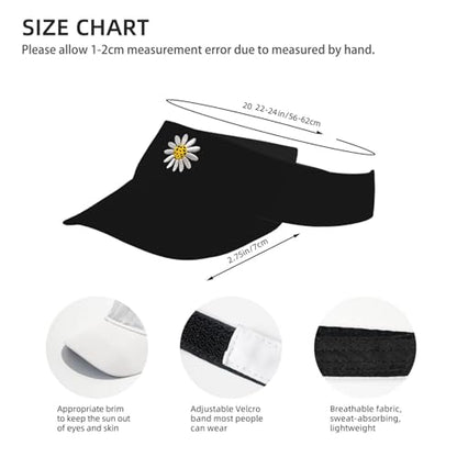Embroidered Pickleball Visor Men Women,Gifts for Pickleball Lovers - color: Black, style: Pickleball Flower