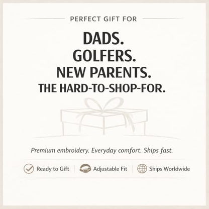 Dad Brand Girl Dad Hat for Men - Embroidered 6-Panel Unstructured Cotton Cap, Black, Adjustable Buckle Strap, Curved Brim - Proud Dad of Daughters Gift