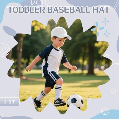 Durio Toddler Baseball Hat Cotton Baby Cap for Boys Girls 1-5T - color: White, size: 2-5T